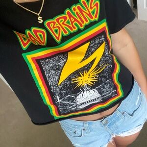 Black Bad Brains Cropped Tee